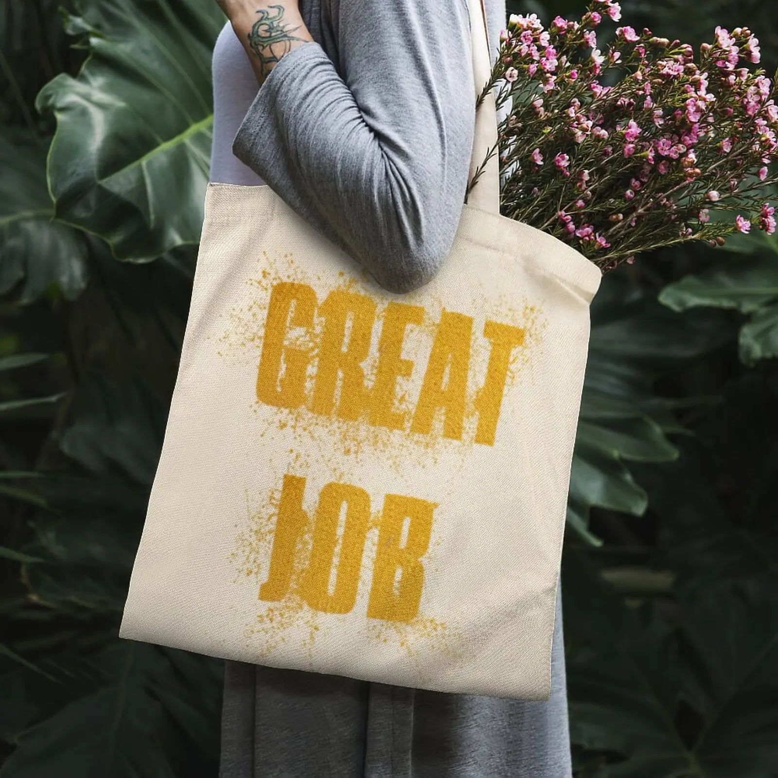 

Great Job Remark Tote Bag White Handbags Chic Travel Books