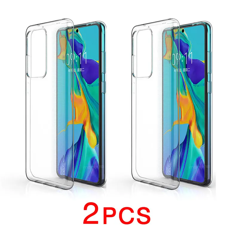 Для samsung Galaxy M30S чехол-накладка ультратонкий прозрачный ТПУ силиконовый чехол для телефона для samsung Galaxy a51 a71 a91 M30S s11 чехол - Цвет: 2pcs