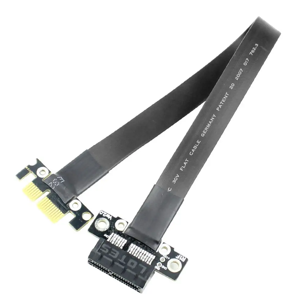 Riser PCI Express PCIe Gen3.0 x1 x16 удлинитель для графической карты майнинга 25 см E 1x16x3 0 R11SF без