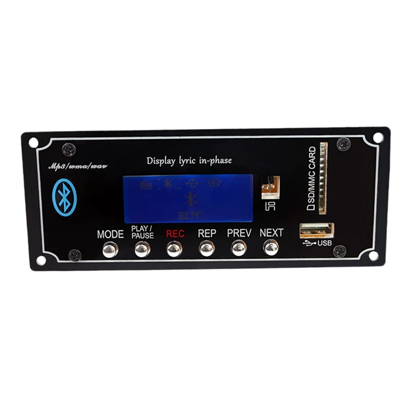 

Лучшие предложения, Плата декодера, модуль Bluetooth MP3 декодирования с поддержкой FM-радио USB TF AUX дисплей