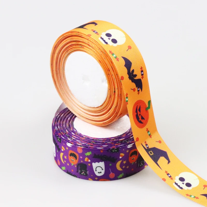 5 Meters Easter Cartoon Satin Halloween Ribbon Silk Grosgrain 25MM 38M DIY Decoration Character Ribbons For Crafts Gift Packing | Дом и сад