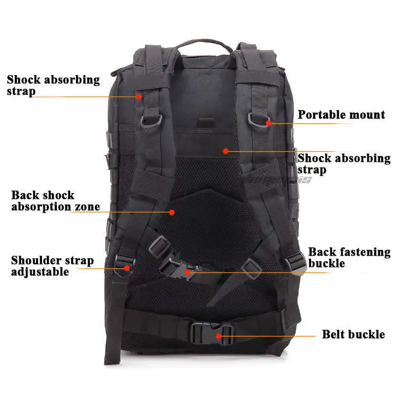 900D водонепроницаемый Оксфордский уличный походный охотничий рюкзак армейский