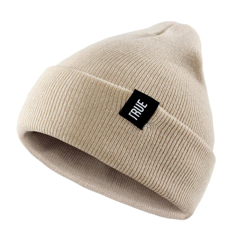 Зимние вязаные шапки облегающие зимняя шапка с надписью мягкая в стиле хип-хоп