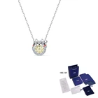 Женское Ожерелье SWA, ожерелье с блестящим танцующим котом на удачу, украшение с котом, роскошное Ювелирное Украшение в подарок, 2020