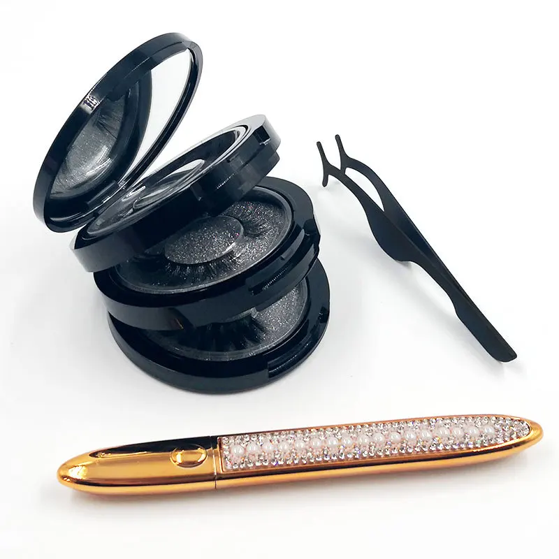 Волшебная подводка для глаз норковые ресницы 3 пары набор из ручка-пинцет