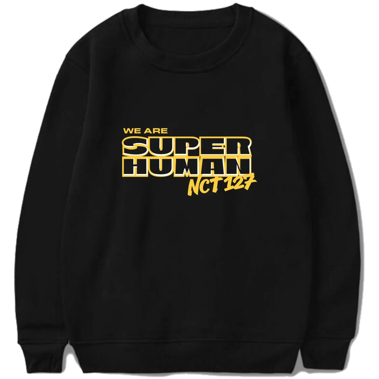 

Новое поступление, Свитшот nct 127 с круглым вырезом и надписью «We are superhuman», новинка, Свитшот в стиле K-POP, TaeYong, хип-хоп, унисекс, одежда в стиле Ха...
