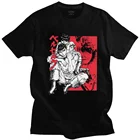 Футболка мужская с японским аниме Берсерк, 100% хлопок, короткий рукав, Облегающая рубашка с рисунком манги гатцу, подарок