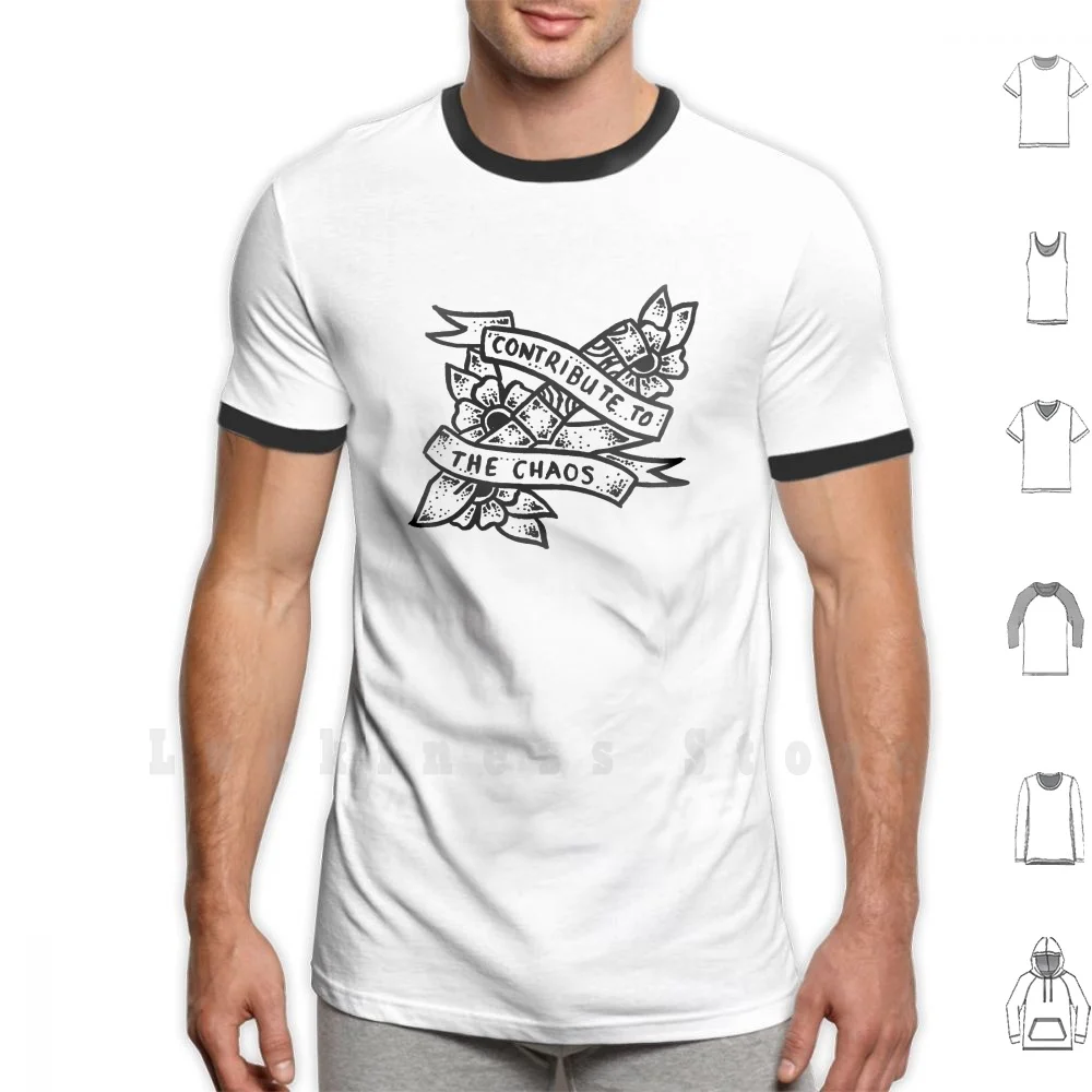 Двойной размер футболка DIY Хлопок Большой S-6xl Tfb двойной Matress Tumblr Pop Punk Tattoo | Мужская