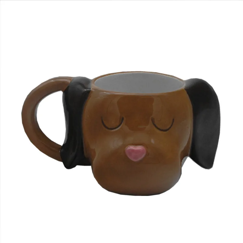 Чашка с рисунком кота и собаки чашка для кофе молочная завтрака Расписанная