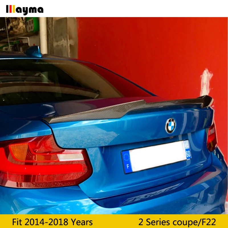 Задний спойлер F22 из углеродного волокна для BMW 2 серии Купе 220i 228i M235i M240i 2014 2018 M4