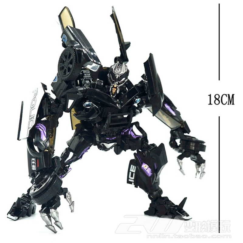 BMB Barricade LS02 MPM, figura de acci&oacute;n de transformaci&oacute;n, modelo de pel&iacute;cula de juguete, ABS KO MPM05 ABS, 18CM, Robot de coche de deformaci&oacute;n-2