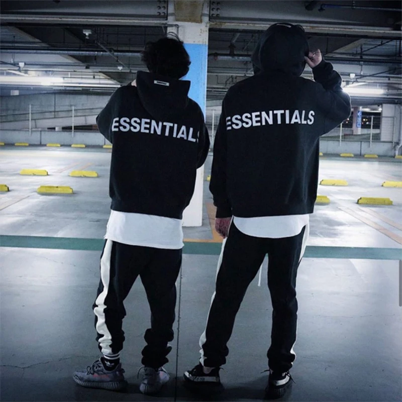 

Fog Essentials Embroidery Reflective Letter Women Men Clothing Hoodies Sweatshirts High Street Quality Vintage Hoody Pullover