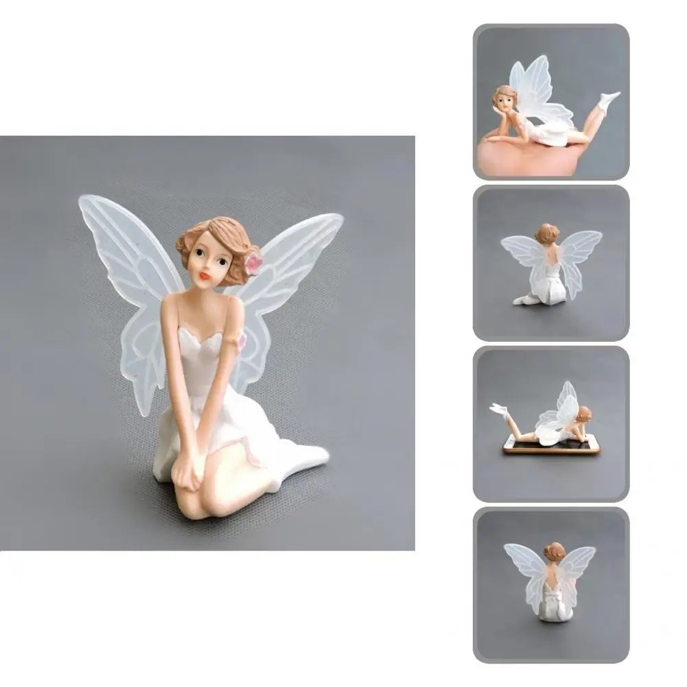 

3 шт./компл. привлекательный Топпер для торта в форме ангела с защитой от деформации, портативная статуэтка, широкое применение Вечерние