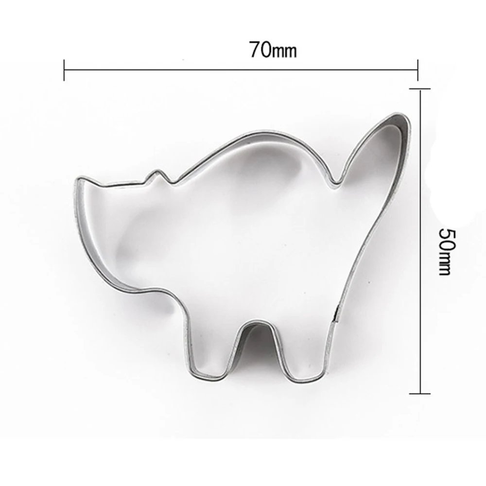 3 ШТ формочки для печенья из нержавеющей стали серия Хэллоуин Тыква кошки формы