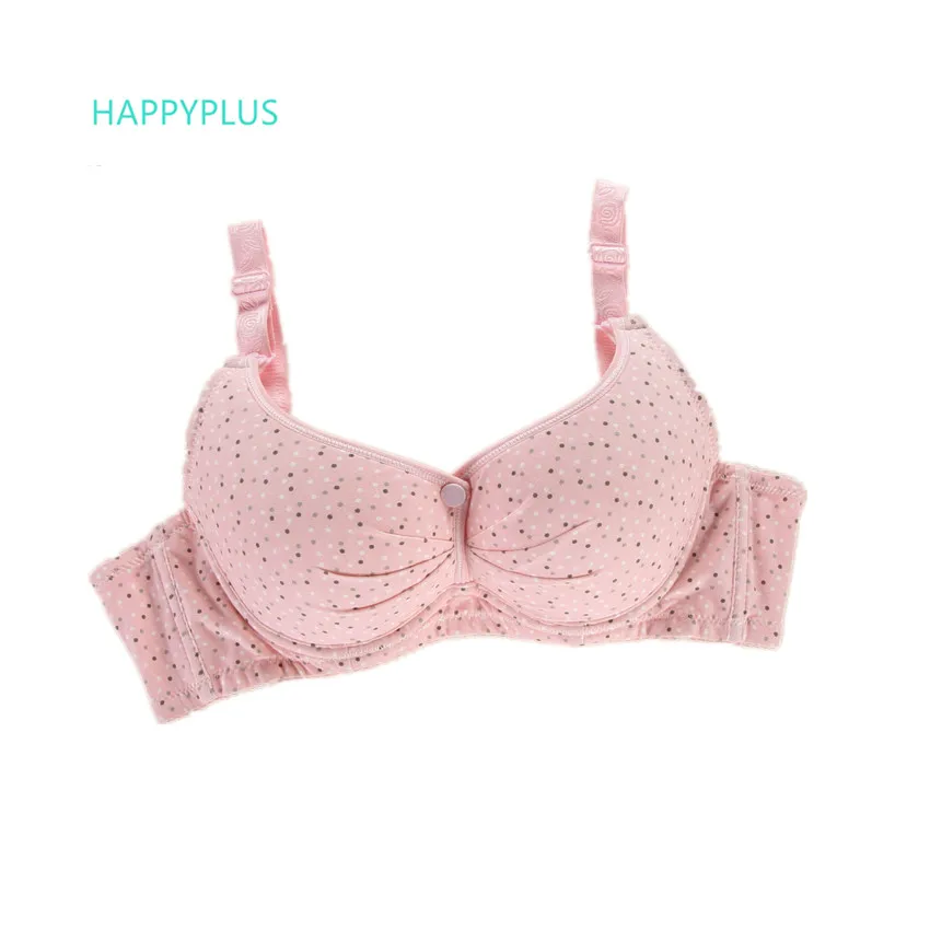 HAPPYPLUS 80C/85C/90C/95C женский бюстгальтер в горошек для кормления хлопковый пуш ап на