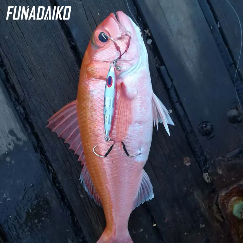 Приманка для ловли рыбы FUNADAIKO металлическая 150/200/260/330 г световая приманка рыбалки