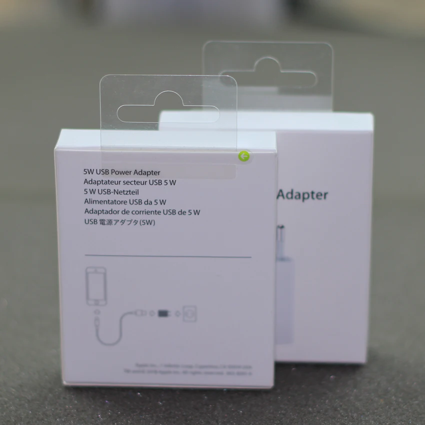 Оригинальное качество USB адаптер USB зарядное устройство EU Plug A1400 US Plug A1385 для iPh 7 8 X XS Max XR 11ProWith розничная коробка, 10 шт./лот