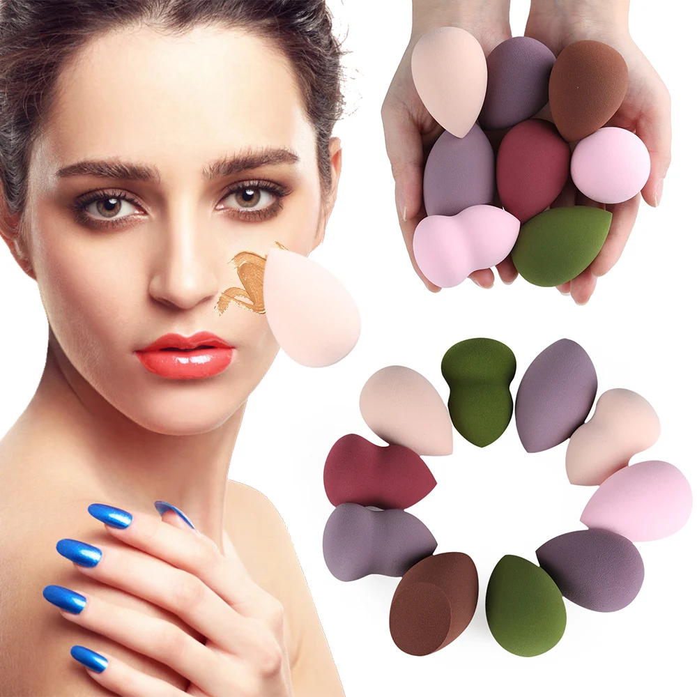 

1PC Waterdrop Makeup Sponge Blendeing Multi-Color Cosmetic Puff Face Foundation Powder Cream Blending Sponges Cosmetic Tools