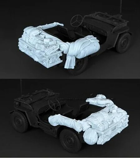 Unassambled 1/35 корзины и холст для живописи наборы статуэтка в виде набор миниатюрных