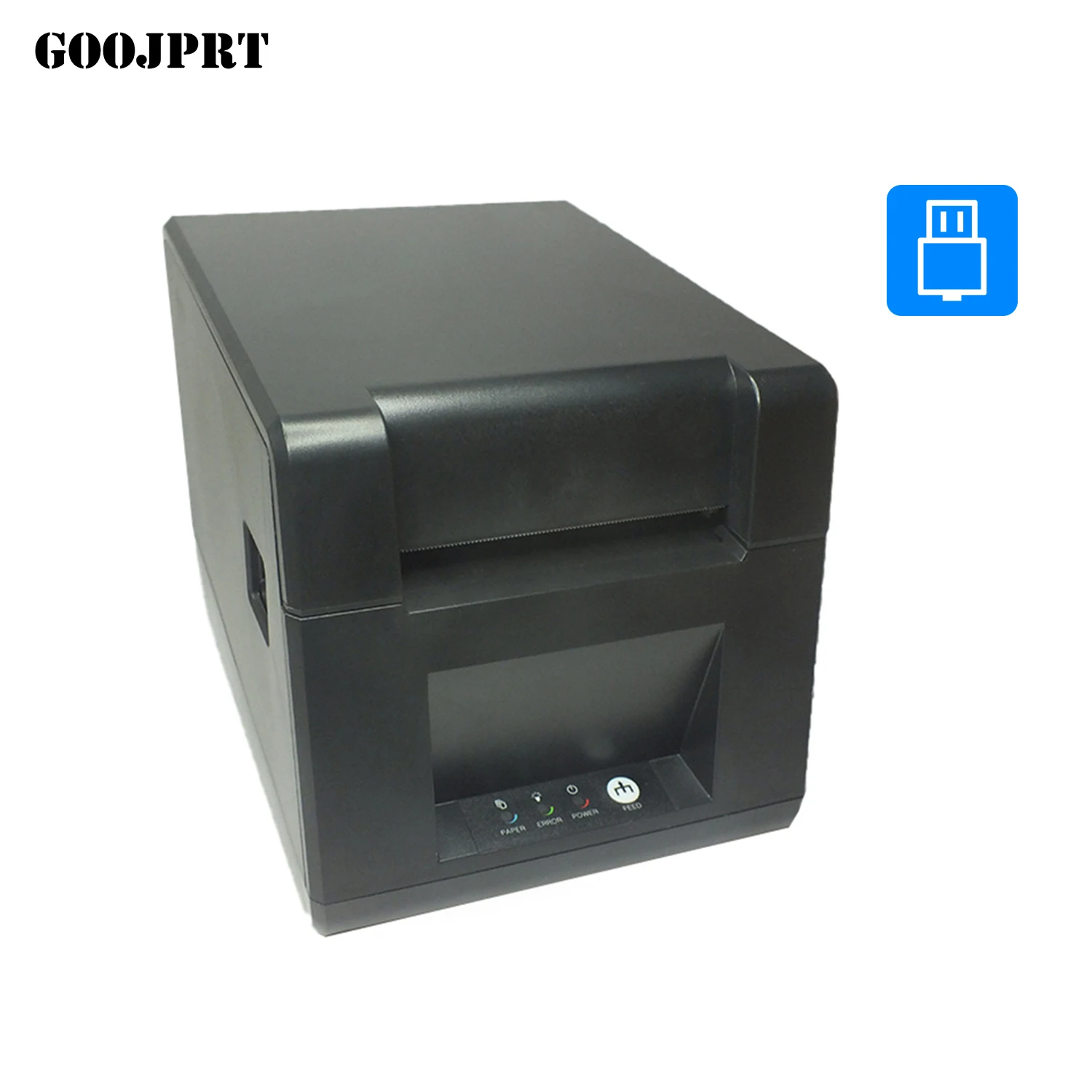 GOOJPRT Настольный 80 мм Термопринтер для этикеток проводной принтер штрих-кодов USB BT