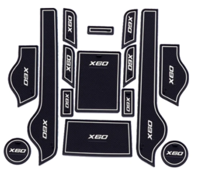 

Anti-Slip Gate slot cup mat, Interior Door Pad/Cup Non-slip pad Accessories for LIFAN X60 2011-2015