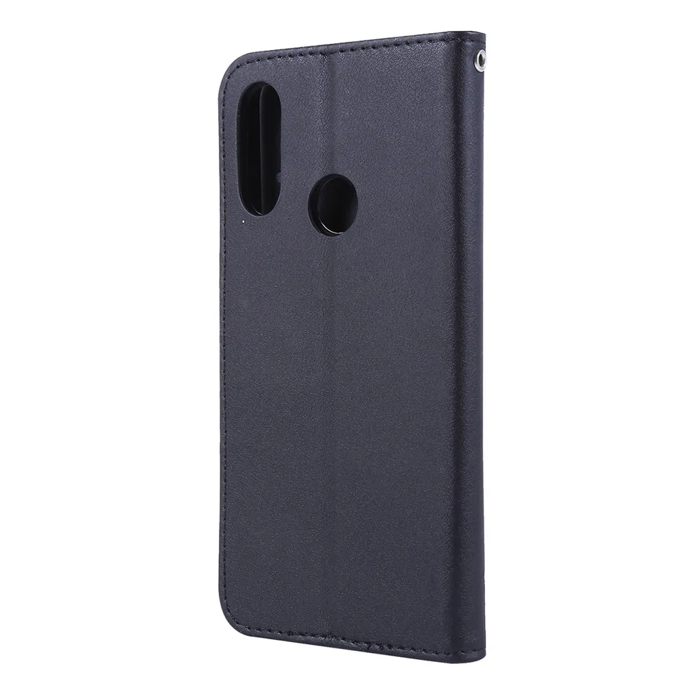 Кожаный чехол книжка Y6 Prime 2019 для Huawei бумажник Honor 8A телефона женщин и