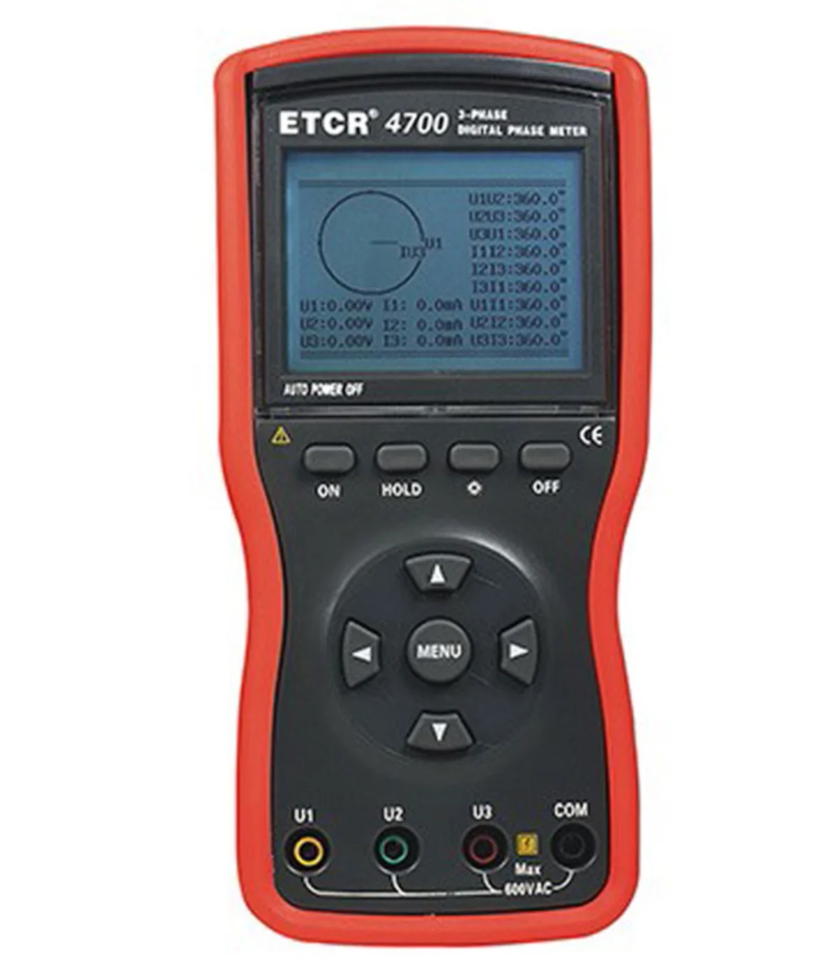 Трехфазный цифровой измеритель напряжения и силы тока переменного ETCR4700 |