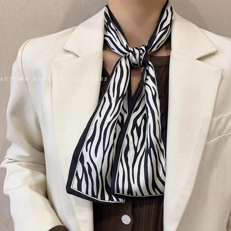 

New Female Popular Personality Korean Ins Super Fairy Silk Scarf Headband Bow Knot Headdress French Retro Streamer