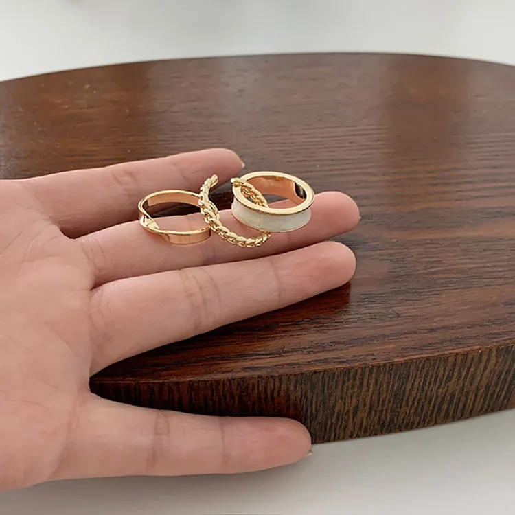 3 шт./компл. набор роскошных свадебных колец для девушек и женщин парные