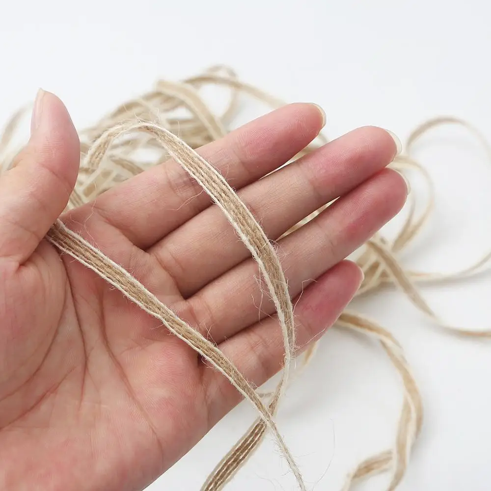 10 м лента из натуральной джутовой мешковины веревочные шнуры пеньки винтажное