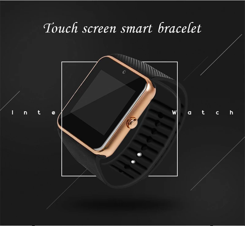 GT08 Смарт часы Smartwatch Android телефон для iPhone Reloj Inteligente фитнес поддержка средства для отслеживания Sim TF карта камера мужская мода