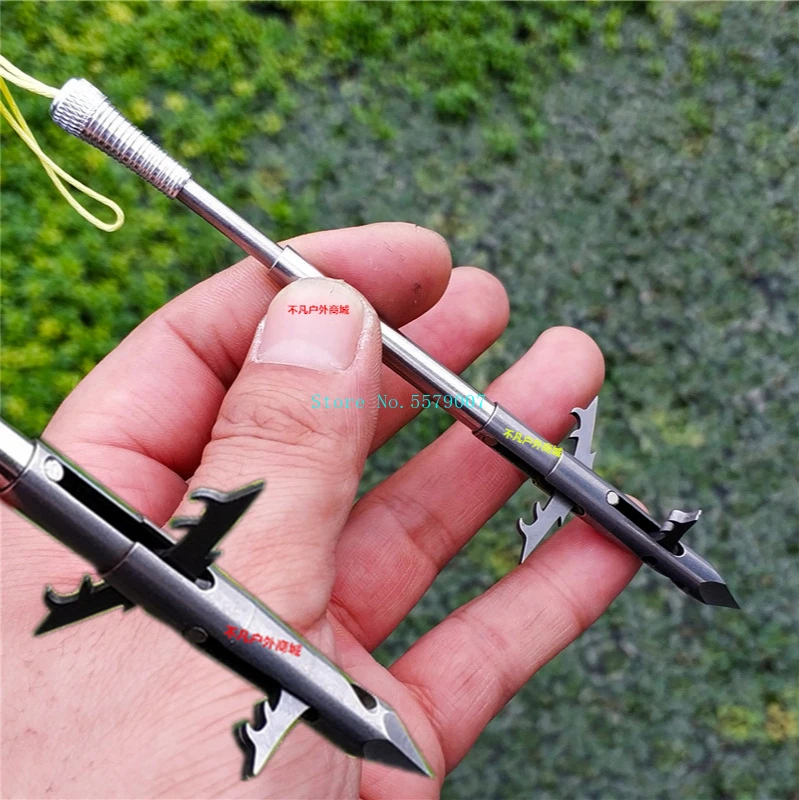 

1pcs 440 Stainless steel Deepwater Fish Darts Fishing Slingshot Rilfe Arrow Heads Skill Shooting Hunting Slingshot Heads Arrows