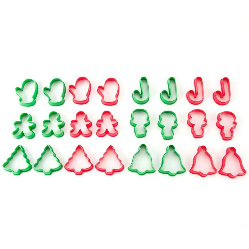 24 шт./лот инструменты для украшения торта силиконовая форма Рождественская елка