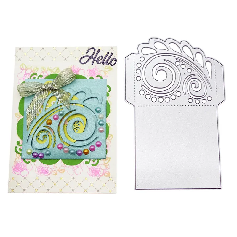 TTLIFE кружевной конверт металлические режущие штампы для сделай сам Скрапбукинг
