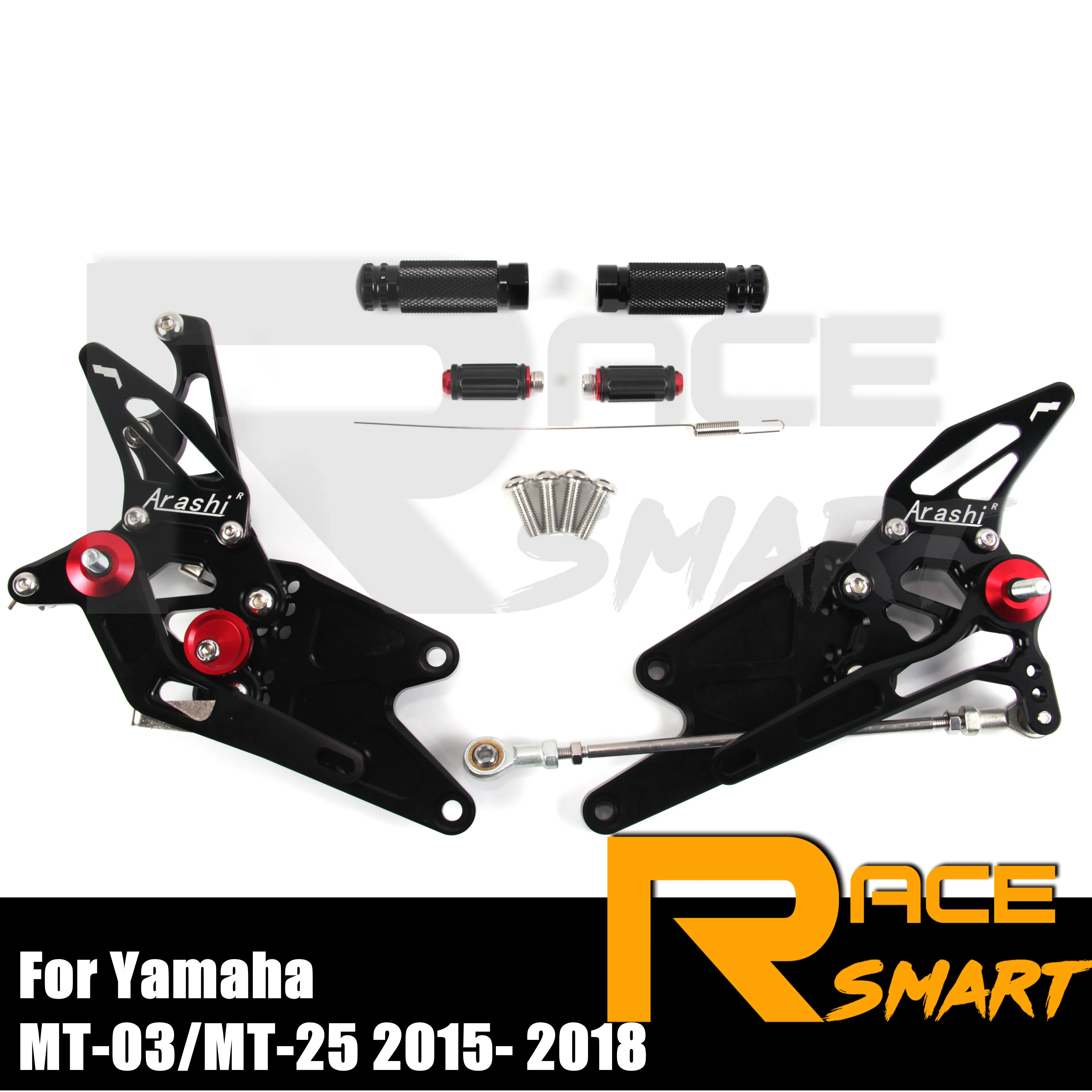 Задние подножки для ног педали аксессуары мотоциклов YAMAHA MT-03 MT-25 MT03 MT25 2015-2018