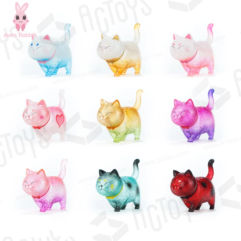 

Kitten Swing Bell Transparent Dazzling Cat Bell Blind Box Toys Guess Bag Caja Ciega Blind Bag Toy for Girls Anime Figures Kawaii