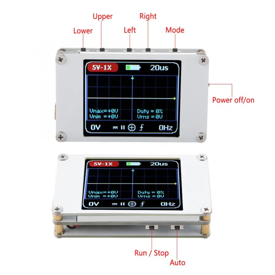 Портативный мини осциллограф портативный цифровой с полосой пропускания 1
