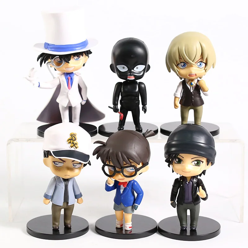 Детектив Conan Edogawa Конан Kaitou малыш Хаттори Heiji Furuya Rei акаи Shuuichi версии фигурки Brinquedo