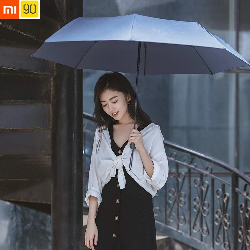 Xiaomi зонтик 90fun зонтик для защиты от ветра водостойкая Защита от солнца ультралегкий складной зонтик для мужчин/женщин портативный мини-зонтик