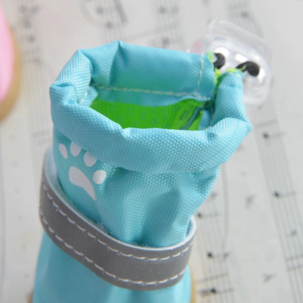 Непромокаемая обувь для собак кошек водонепроницаемая теплая зимние сапоги