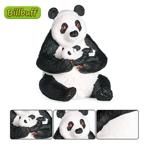2021 Simulation Wild Animals Lifelike Solid ABS Panda Cub Models Action Figures Early education toys for children Christmas Gift