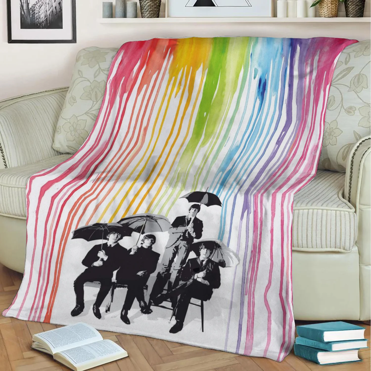 

Beatle pop art style 3D Print Plush Blanket Throw On Sofa Home Decor Soft Warmth Washable Nap Blanket Dropshipping