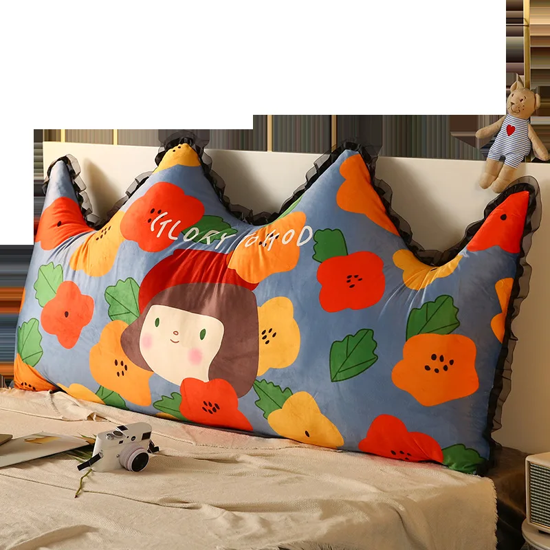 

Lounger Cushion Luxury Anime Pillow Long Bedside Double Cushions Cartoon Soft Tatami Pillows for Bed Sleeping Home Decoration