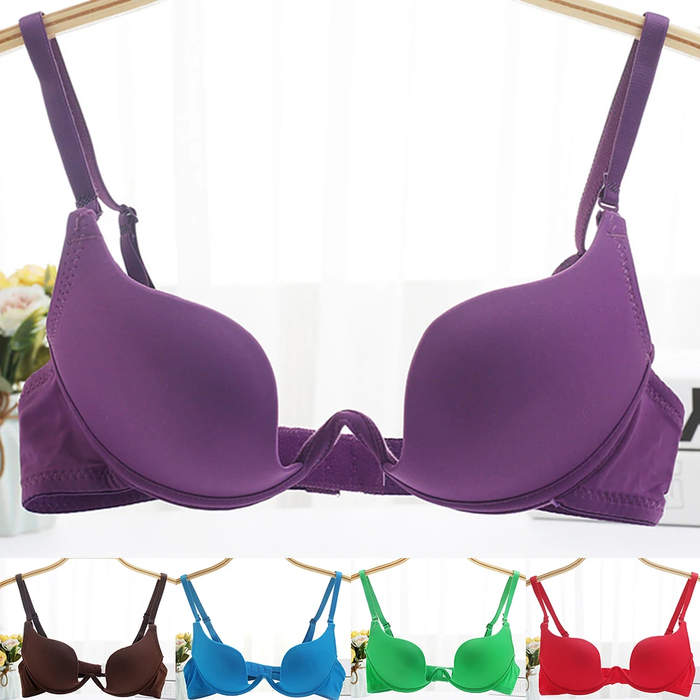 Без стального кольца пуш ап нижнее белье для женщин и девушек сексуальный