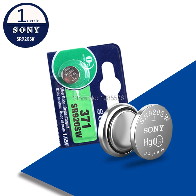 1 шт. для sony 100 371 SR920SW 920 LR920 AG6 LR920 LR69 171 1,55 в оксид серебра часы батарея часы сделано в Японии