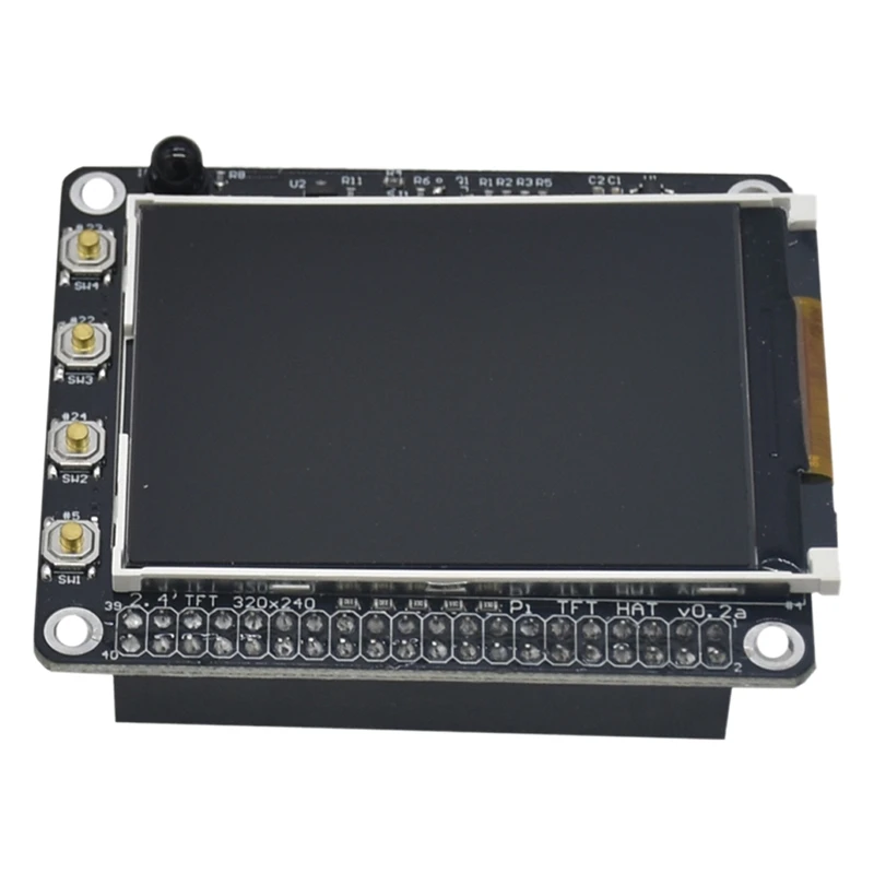 2 4 дюймовый TFT ЖК-экран X с кнопками и ИК-датчиком для Raspberry Pi 4B/3B/2B +/A + | Электроника