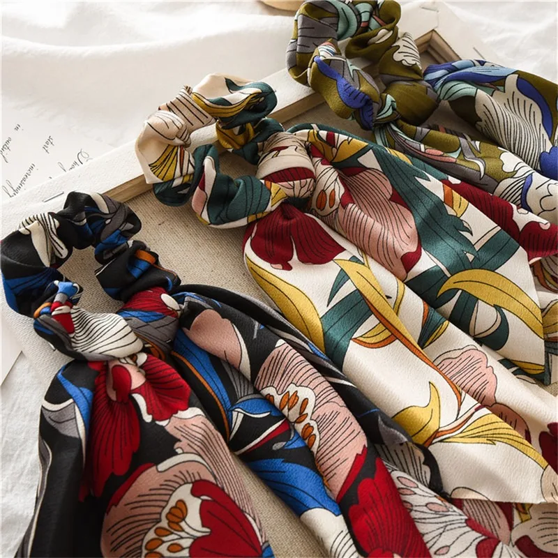 2019 летний шарф для волос модная заколка хвоста с бантом заколки женщин Крупные