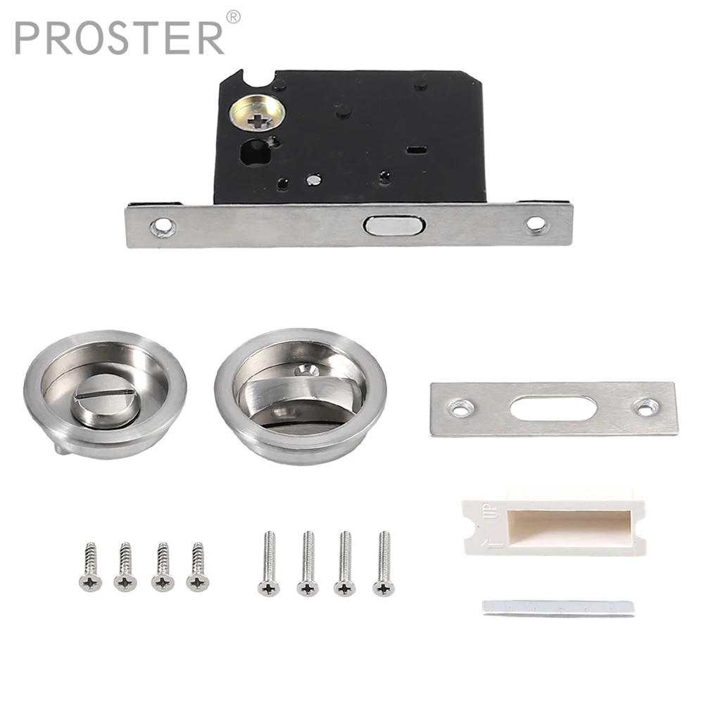Proster Ванная комната Lockcase с дверные ручки для туалета раздвижные замки Набор крюк