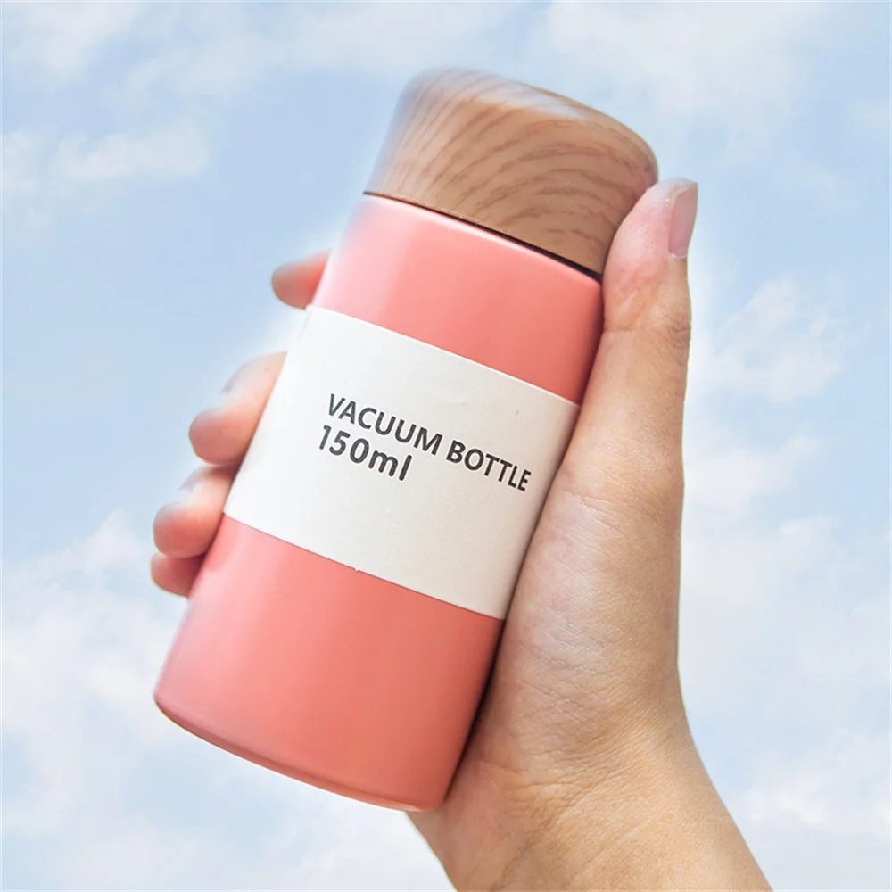 

Mini Pocket Thermos Hot Water Bottle with Tea Filter 304 Stainless Steel Tumbler Vacuum Flask Double Wall Coffee Travel Cup