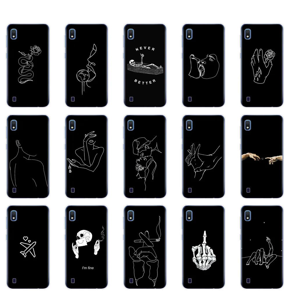 

Case For Samsung A10 Case Soft Silicon Back Cover For Samsung Galaxy A10 GalaxyA10 A 10 SM-A105F A105 A105F bumper black